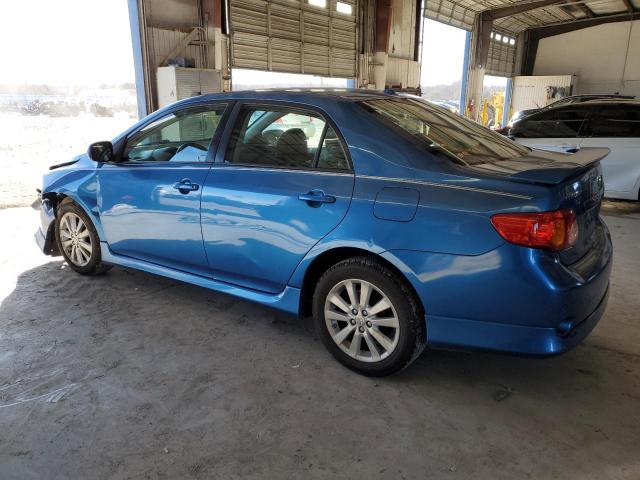 2T1BU4EE7AC373603 - 2010 TOYOTA COROLLA BASE BLUE photo 2