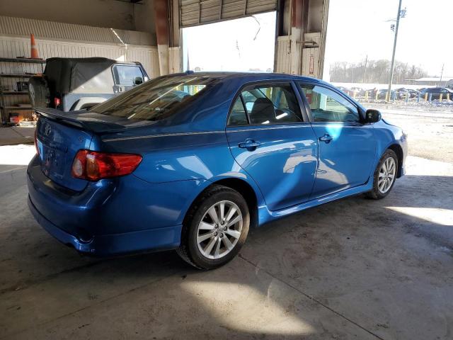 2T1BU4EE7AC373603 - 2010 TOYOTA COROLLA BASE BLUE photo 3