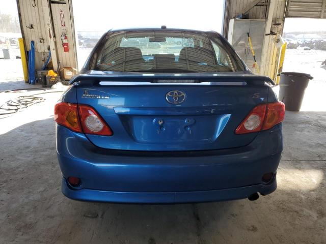 2T1BU4EE7AC373603 - 2010 TOYOTA COROLLA BASE BLUE photo 6