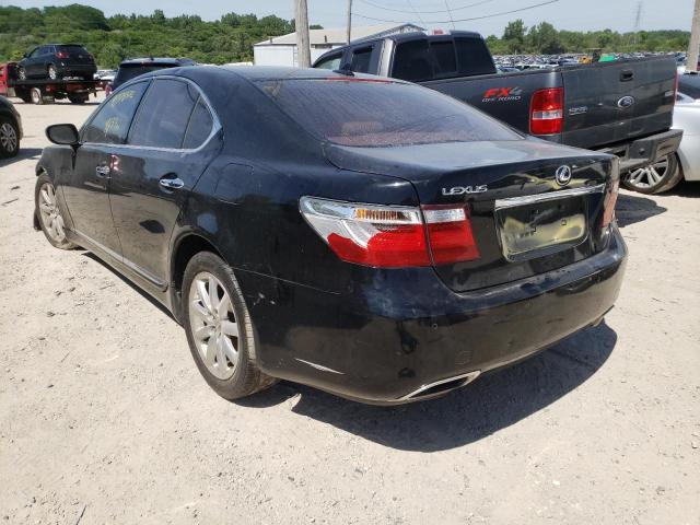 JTHBL46F275050770 - 2007 LEXUS LS 460 BLACK photo 3