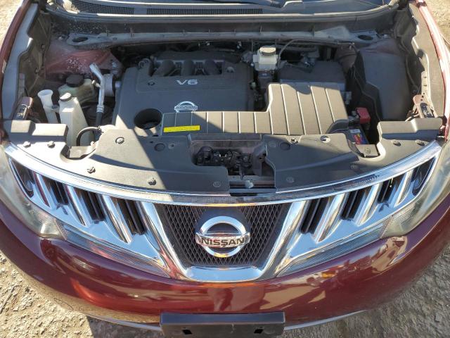 JN8AZ18U19W103255 - 2009 NISSAN MURANO S BURGUNDY photo 11