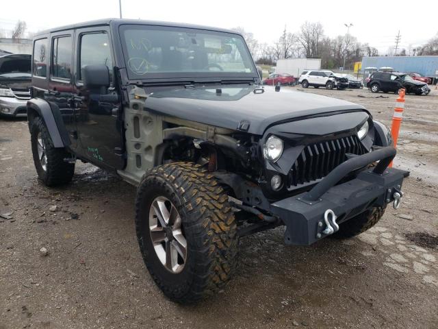 1C4BJWEG4FL514942 - 2015 JEEP WRANGLER U SAHARA BLACK photo 1
