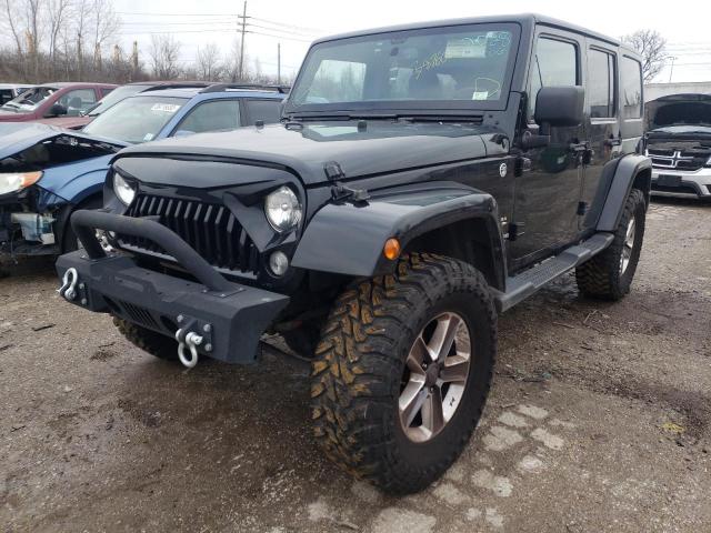 1C4BJWEG4FL514942 - 2015 JEEP WRANGLER U SAHARA BLACK photo 2