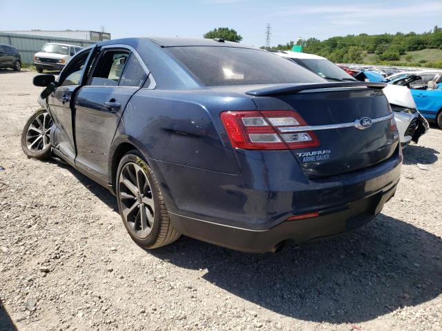 1FAHP2KT1GG147968 - 2016 FORD TAURUS SHO BLUE photo 3