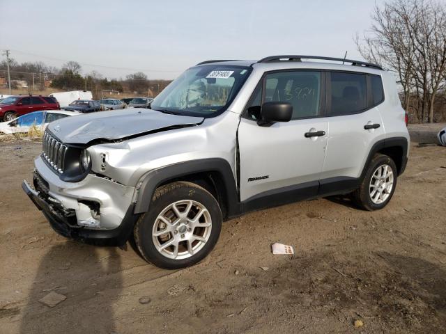 ZACNJBAB9KPJ91524 - 2019 JEEP RENEGADE SPORT SILVER photo 1