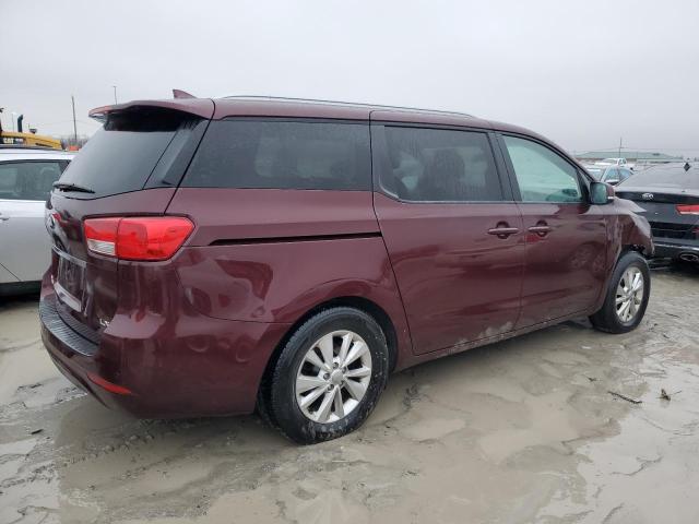 KNDMB5C1XH6327012 - 2017 KIA SEDONA LX MAROON photo 3