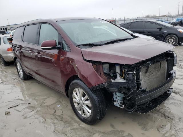 KNDMB5C1XH6327012 - 2017 KIA SEDONA LX MAROON photo 4