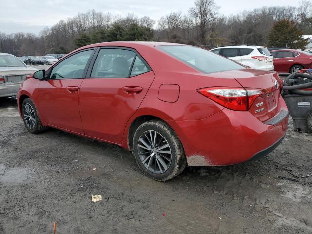 5YFBURHE5GP401951 - 2016 TOYOTA COROLLA L RED photo 2