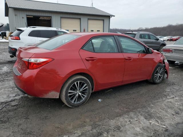 5YFBURHE5GP401951 - 2016 TOYOTA COROLLA L RED photo 3