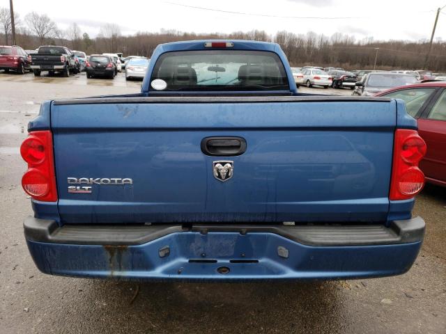 1D7HE42K65S165451 - 2005 DODGE DAKOTA SLT BLUE photo 6