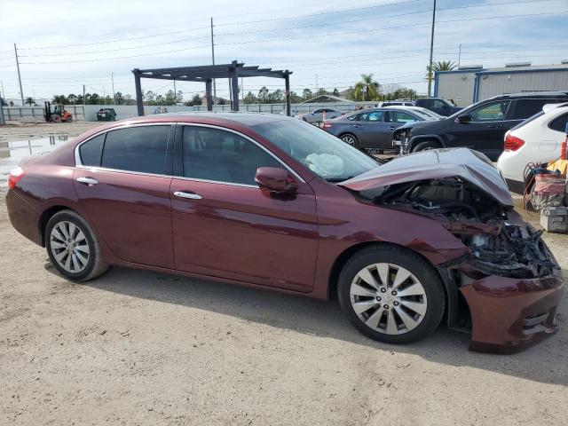 1HGCR3F81FA035829 - 2015 HONDA ACCORD EXL MAROON photo 4