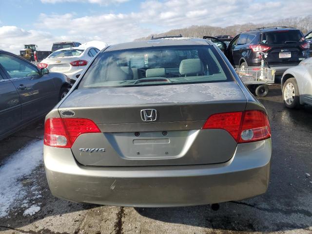 2HGFA16577H507176 - 2007 HONDA CIVIC LX GRAY photo 6