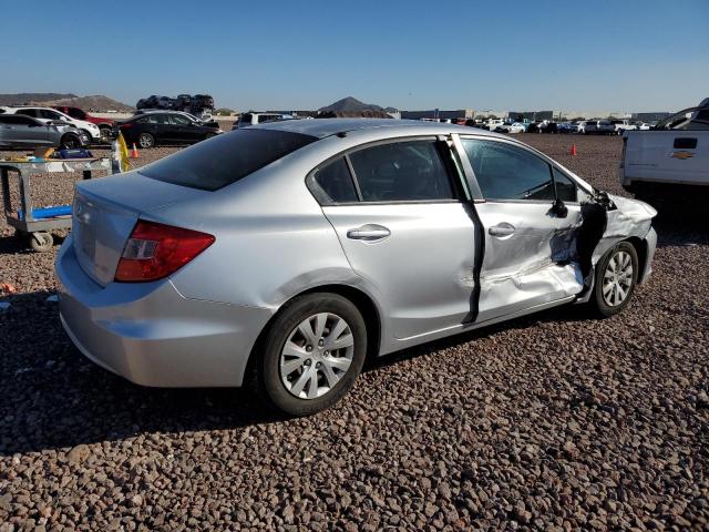 2HGFB2F57CH592324 - 2012 HONDA CIVIC LX SILVER photo 3