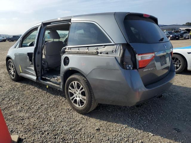 5FNRL5H42DB066396 - 2013 HONDA ODYSSEY EX GRAY photo 2