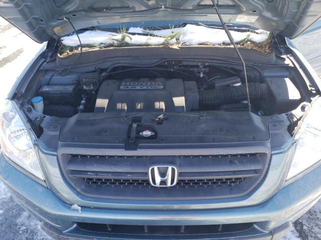 2HKYF184X5H517055 - 2005 HONDA PILOT EX BLUE photo 11