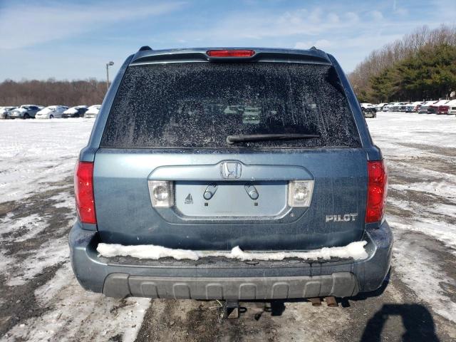 2HKYF184X5H517055 - 2005 HONDA PILOT EX BLUE photo 6