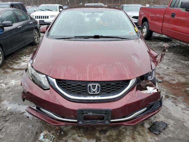 19XFB2F50DE237880 - 2013 HONDA CIVIC LX MAROON photo 5