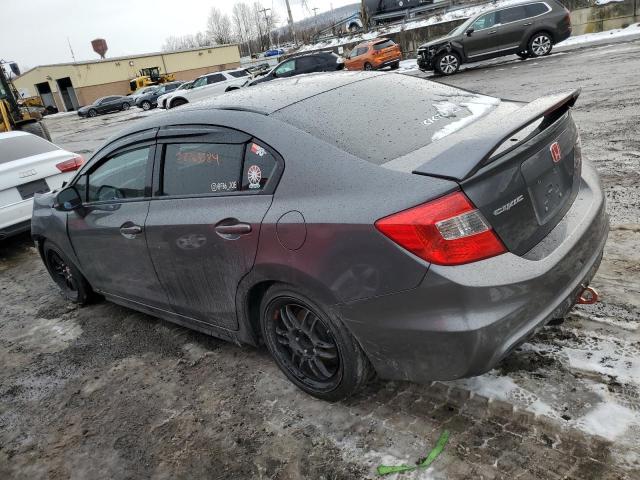 2HGFB6E52CH700521 - 2012 HONDA CIVIC SI GRAY photo 2