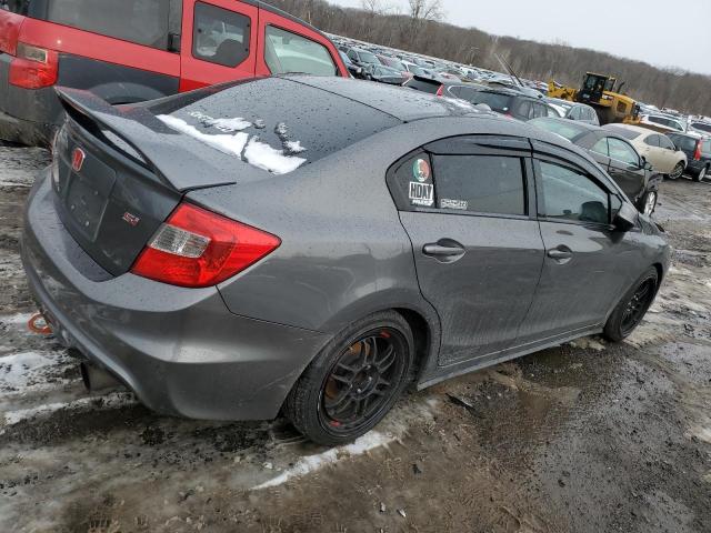 2HGFB6E52CH700521 - 2012 HONDA CIVIC SI GRAY photo 3