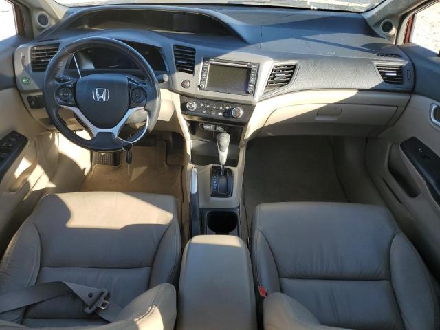 19XFB2F92CE041652 - 2012 HONDA CIVIC EXL მუქწითელი ფოტო 8