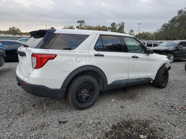 1FM5K8AB5MGA43448 - 2021 FORD EXPLORER POLICE INTERCEPTOR WHITE photo 3