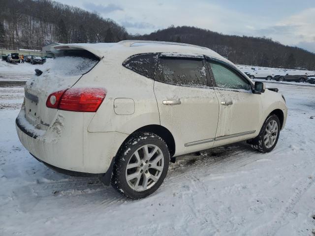 JN8AS5MV5DW115640 - 2013 NISSAN ROGUE S WHITE photo 3