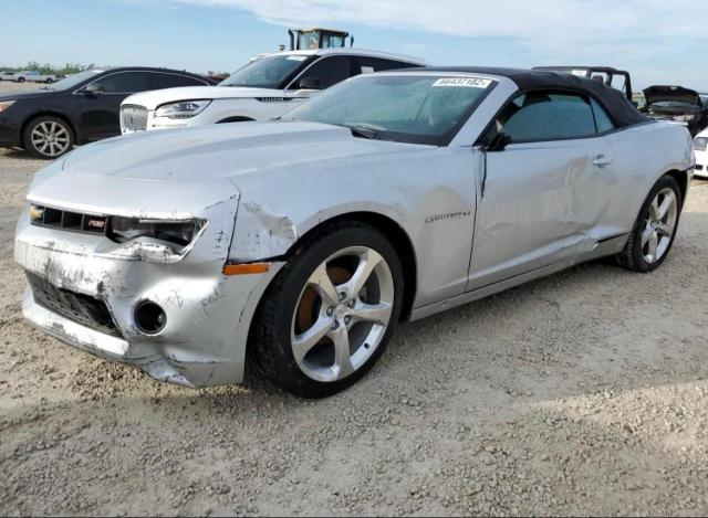 2G1FC3D32E9239756 - 2014 CHEVROLET CAMARO LT SILVER photo 2