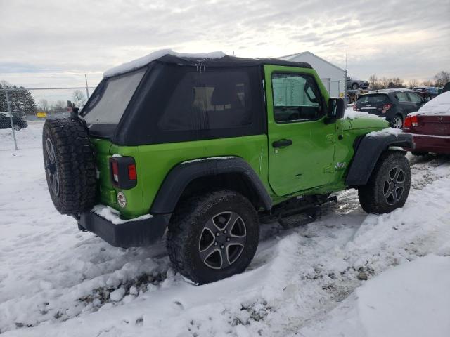 1C4GJXAG9KW597116 - 2019 JEEP WRANGLER SPORT GREEN photo 3