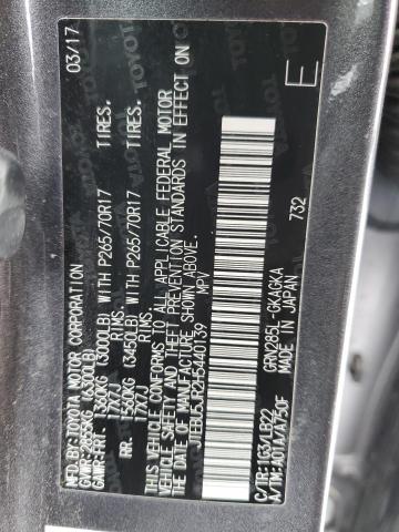 JTEBU5JR2H5440139 - 2017 TOYOTA 4RUNNER SR5/SR5 PREMIUM ნაცრისფერი ფოტო 13