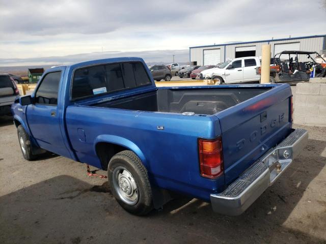 1B7FL26X7NS645239 - 1992 DODGE DAKOTA BLUE photo 2