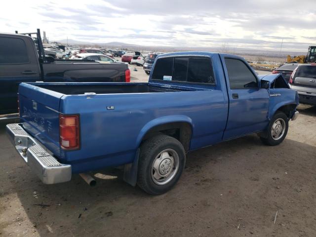 1B7FL26X7NS645239 - 1992 DODGE DAKOTA BLUE photo 3