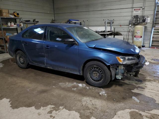 3VW1K7AJ9FM307877 - 2015 VOLKSWAGEN JETTA BASE BLUE photo 4