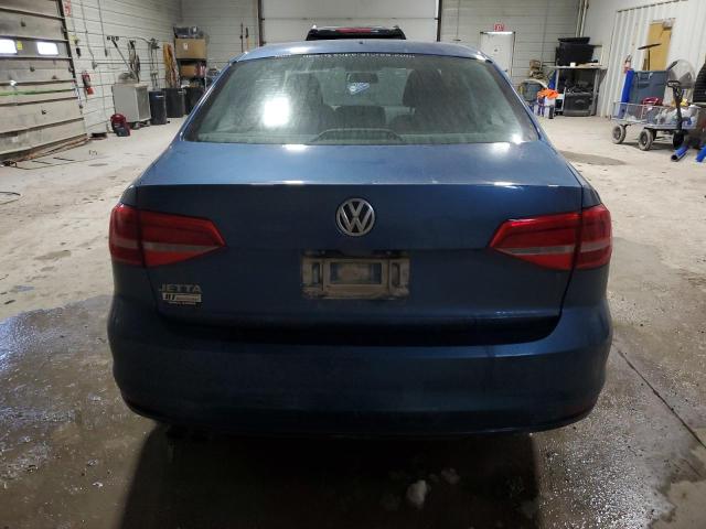 3VW1K7AJ9FM307877 - 2015 VOLKSWAGEN JETTA BASE BLUE photo 6