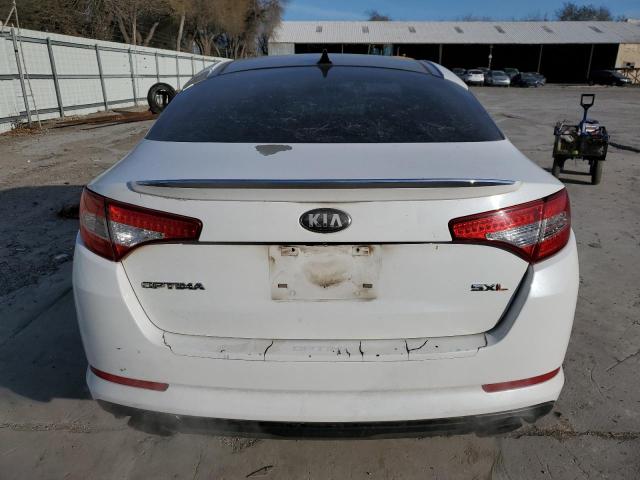 5XXGR4A61DG213493 - 2013 KIA OPTIMA SX WHITE photo 6