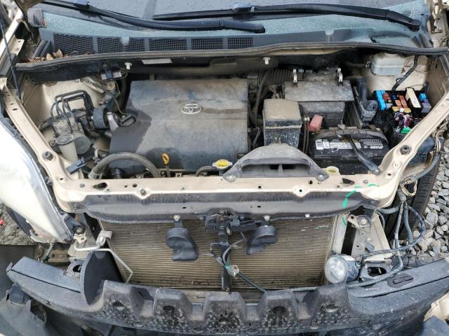 5TDYK3DC8CS264037 - 2012 TOYOTA SIENNA XLE TAN photo 12