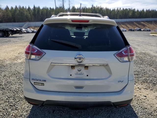 KNMAT2MT7FP566524 - 2015 NISSAN ROGUE S WHITE photo 6