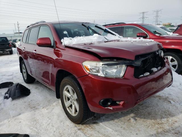 JTEDS41A392087240 - 2009 TOYOTA HIGHLANDER RED photo 4