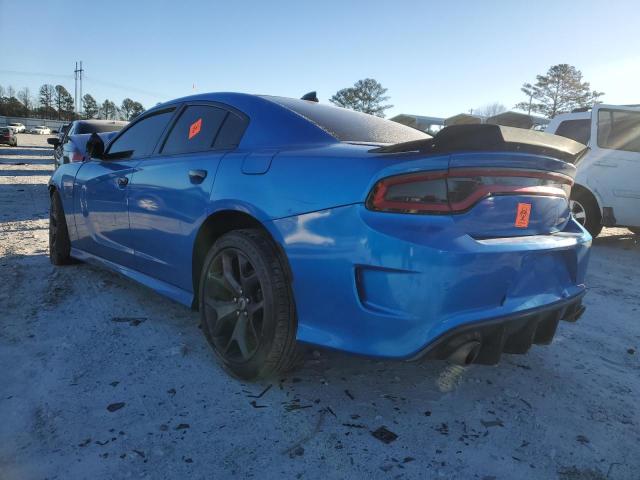 2C3CDXCT3KH740581 - 2019 DODGE CHARGER R/T BLUE photo 2