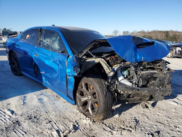 2C3CDXCT3KH740581 - 2019 DODGE CHARGER R/T BLUE photo 4