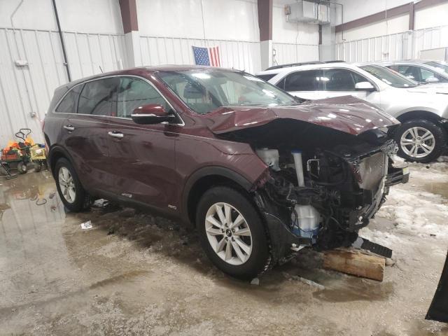 5XYPGDA31LG676210 - 2020 KIA SORENTO L BURGUNDY photo 4