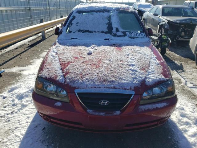 KMHDN46DX5U981521 - 2005 HYUNDAI ELANTRA GLS RED photo 5