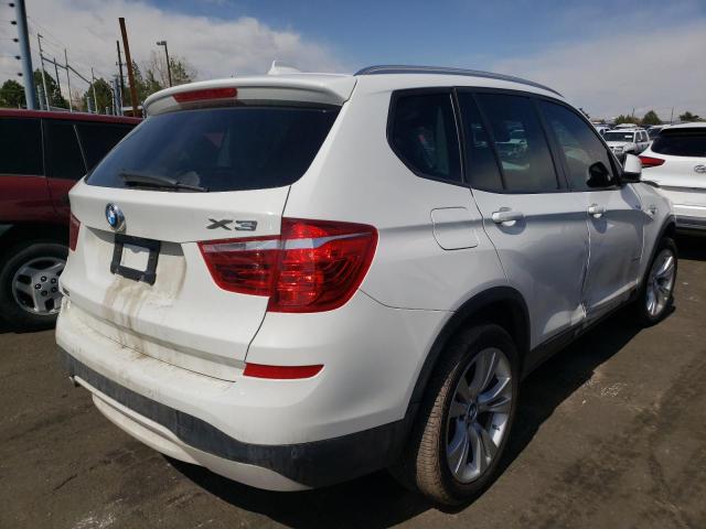 5UXWY3C54F0E97432 - 2015 BMW X3 XDRIVE28D WHITE photo 4