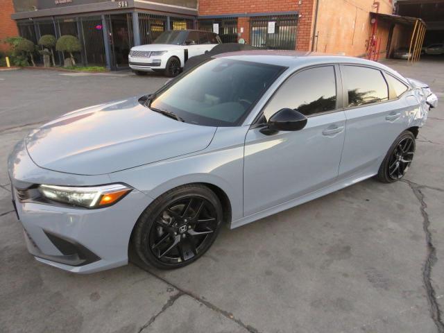 2HGFE2F58NH606421 - 2022 HONDA CIVIC SPORT 蓝色 照片 2