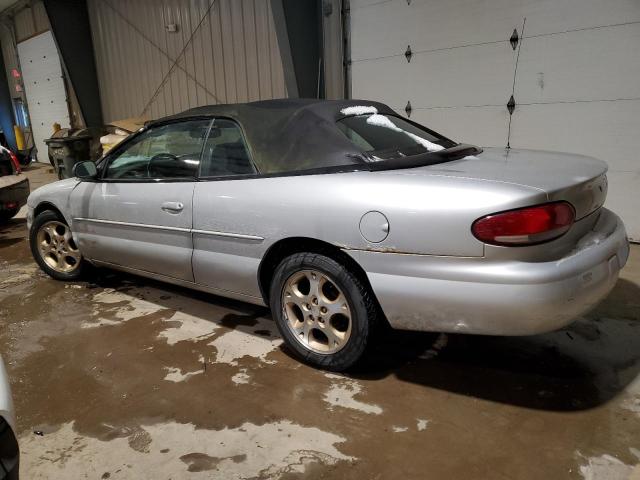 3C3EL55HXYT207636 - 2000 CHRYSLER SEBRING JXI SILVER photo 2