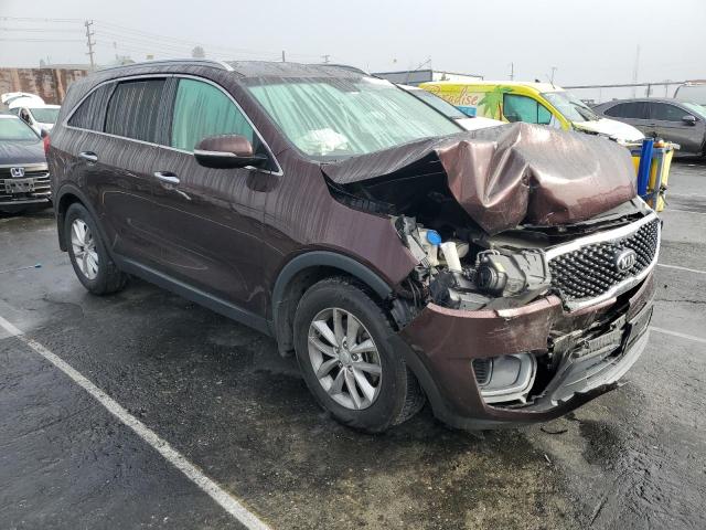 5XYPG4A5XGG011135 - 2016 KIA SORENTO LX BURGUNDY photo 4