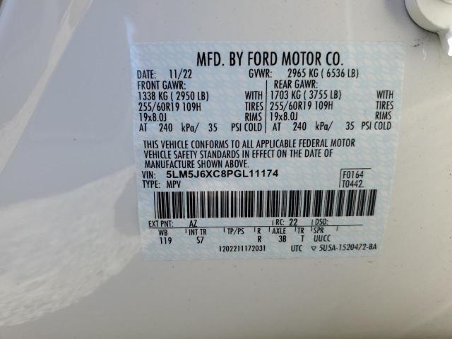 5LM5J6XC8PGL11174 - 2023 LINCOLN AVIATOR 白色 照片 14