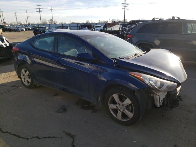 KMHDH4AE0DU526232 - 2013 HYUNDAI ELANTRA GLS BLUE photo 4