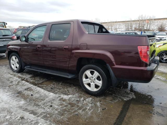 2HJYK16539H502639 - 2009 HONDA RIDGELINE RTL MAROON photo 2