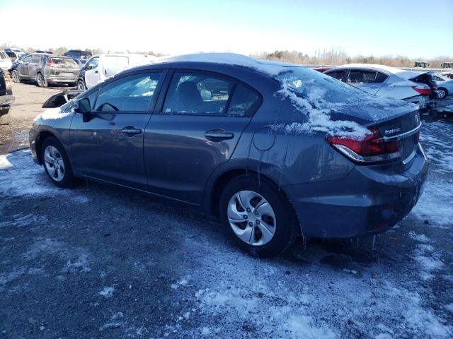 19XFB2F53DE257802 - 2013 HONDA CIVIC LX GRAY photo 2