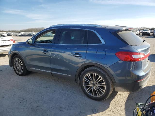 2LMPJ6LR0JBL12425 - 2018 LINCOLN MKX RESERVE BLUE photo 2